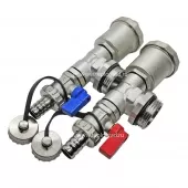 Регулируемый концевой фитинг TIM 1 (тройник, воздухоотводчик, сливной кран) пара