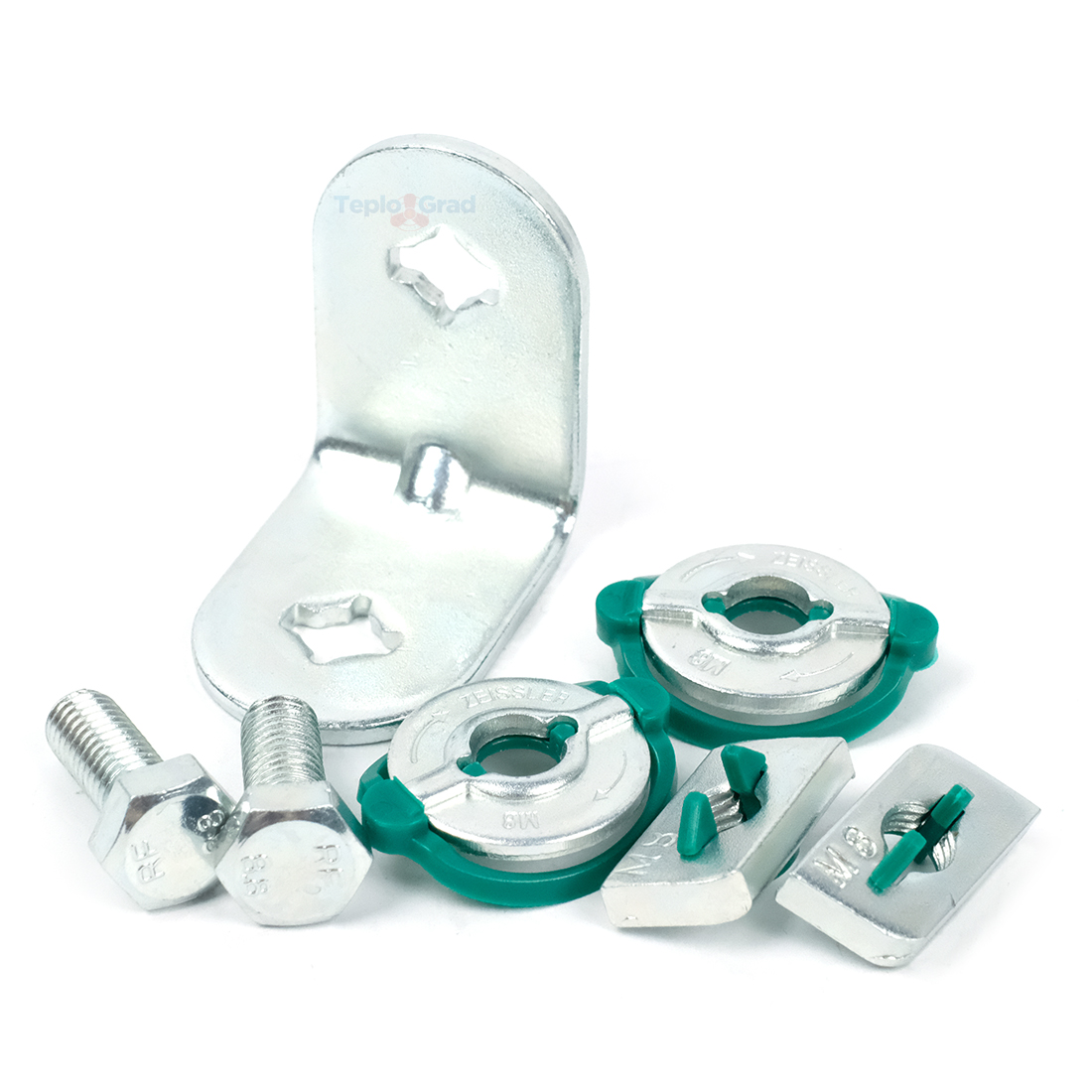 Угловой соединитель профиля Zeissler на 2 монтажные гайки