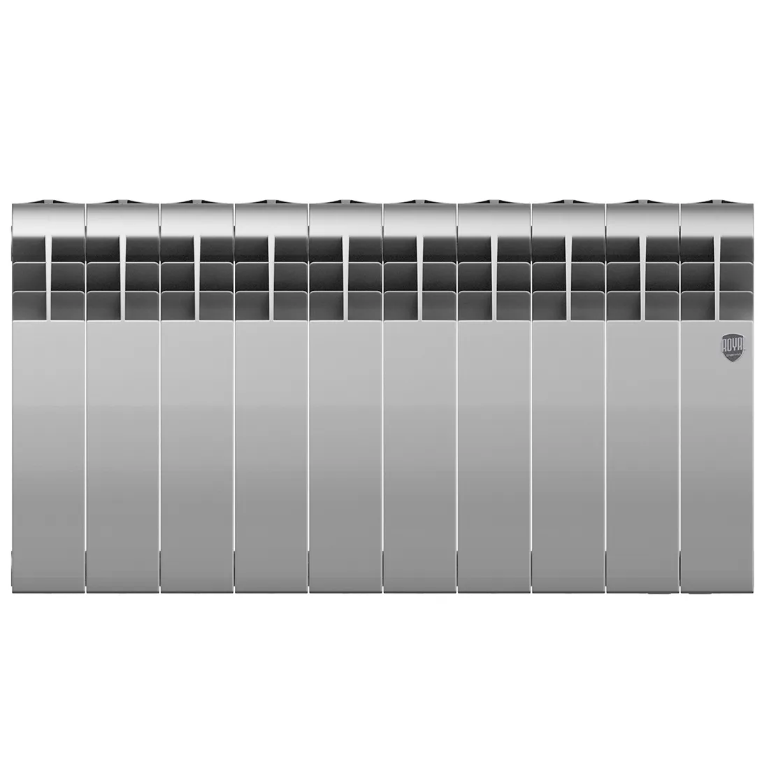 Биметаллический радиатор Royal Thermo BiLiner 350 Silver Satin 10 секций