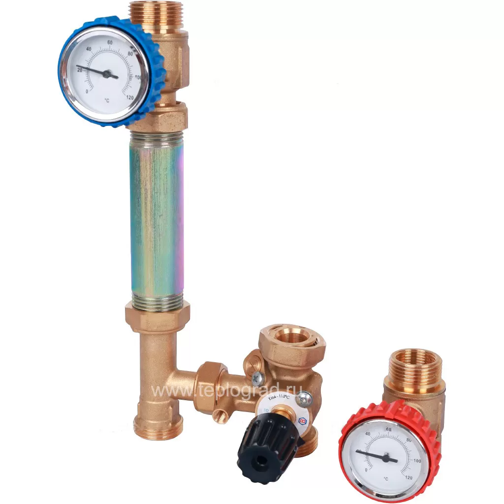 Насосная группа Stout со смесителем 3/4 без насоса