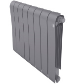 Биметаллический радиатор Royal Thermo Infinity 500 Silver Satin VR80 8 секций с нижним подключением