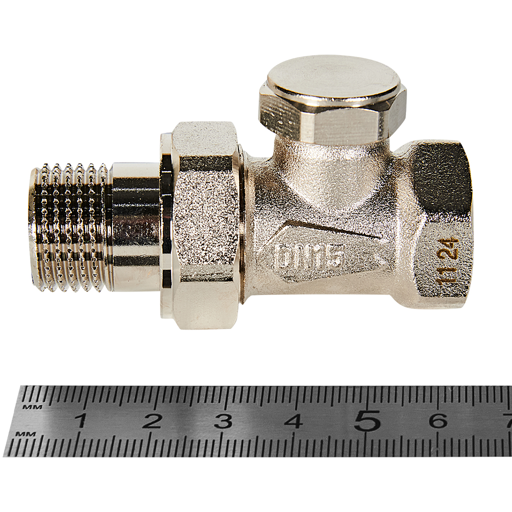 Клапан запорный прямой Rommer 1/2