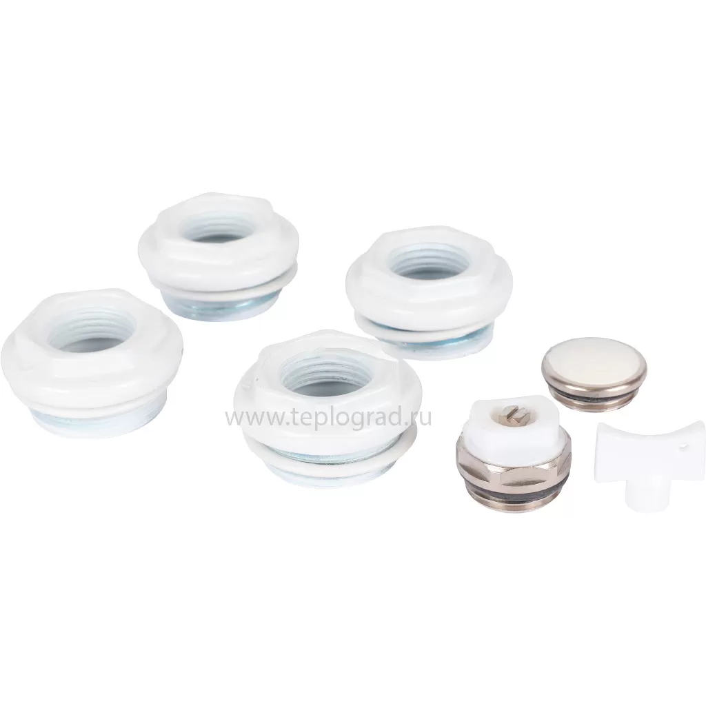 Комплект для подключения радиатора Stout 1/2 без кронштейнов