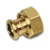 Разъемное соединение 15x3/4 8359G Sanha, для медных труб прессовое