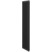 Стальной трубчатый радиатор Royal Thermo Insignia C2180 8 секций, боковое подключение (черный мат)