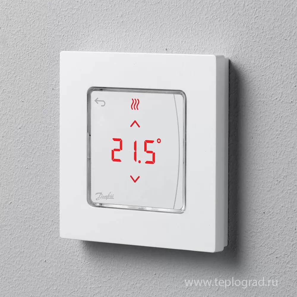 Термостат пониженной температуры. Danfoss icon сенсорный комнатный термостат. комнатный термостат 24в icon “danfoss”. danfoss icon™ сенсорный комнатный термостат, 24в, встраиваемый. danfoss icon™ сенсорный комнатный термостат, 24в, встраиваемый серый.
