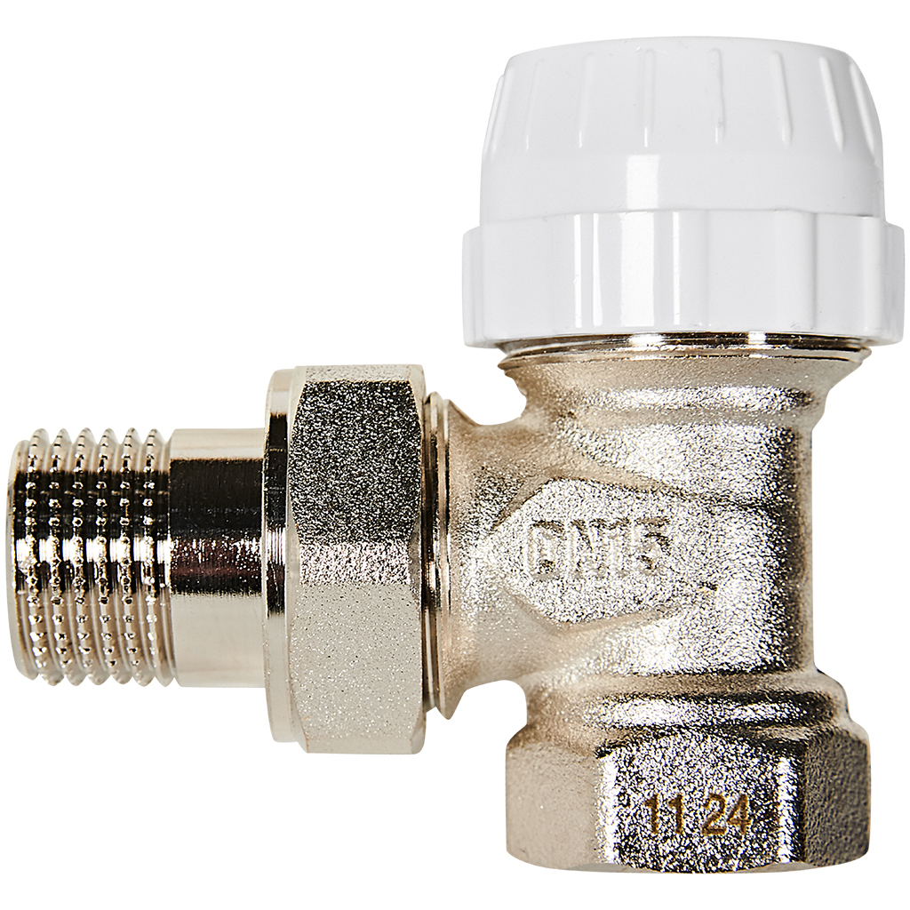 Клапан термостатический угловой Rommer 1/2
