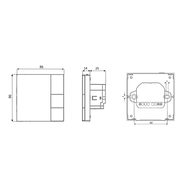 Комнатный термостат Stout STE-3003 16А серый Wi-Fi