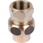 Сгон 18x1/2 ВП-ВР Sanha 4340g самоуплотняющийся, бронза 143401812