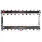 Коллектор из нержавеющей стали Rommer без расходомеров 10 выходов