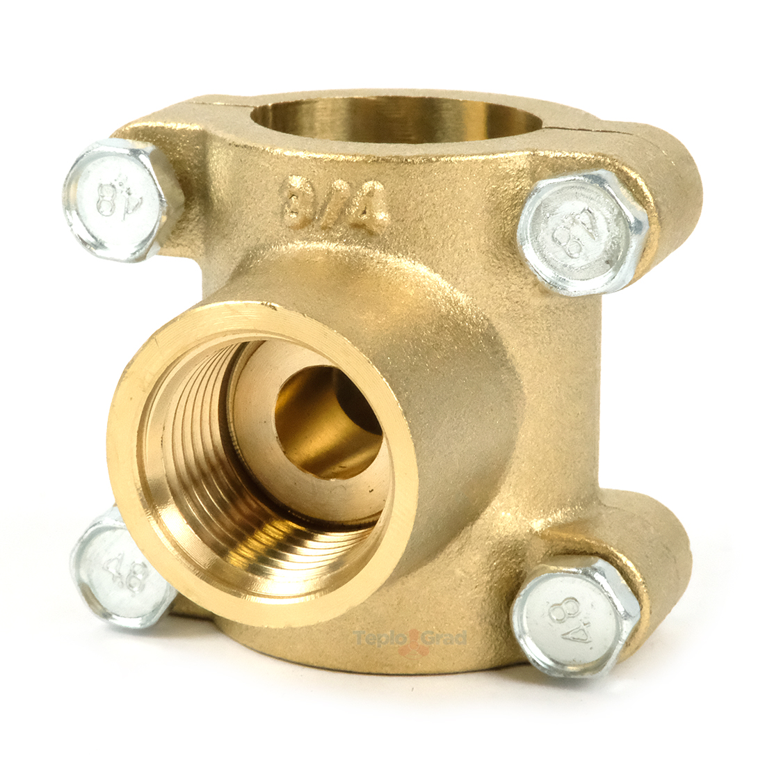 Врезка в трубу TIM (3/4x1/2x3/4) на трубу 25 мм, водоотвод