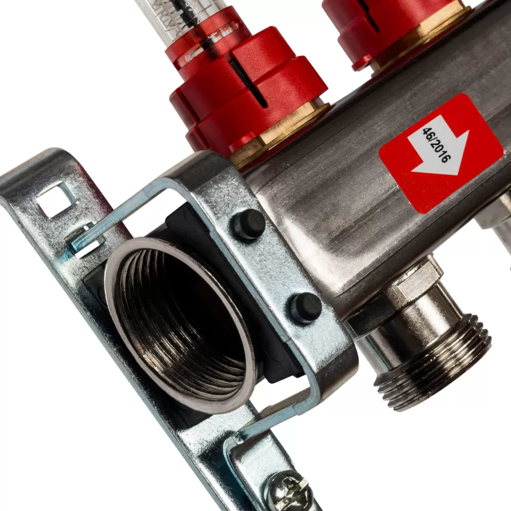 Коллектор Stout на 4 выхода из нержавеющей стали с расходомерами - SMS 0917 000004 Коллектор Stout на 4 выхода из нержавеющей стали с расходомерами - SMS 0917 000004