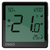 Беспроводной терморегулятор Engo ONE с Zigbee и аккумулятором, черный