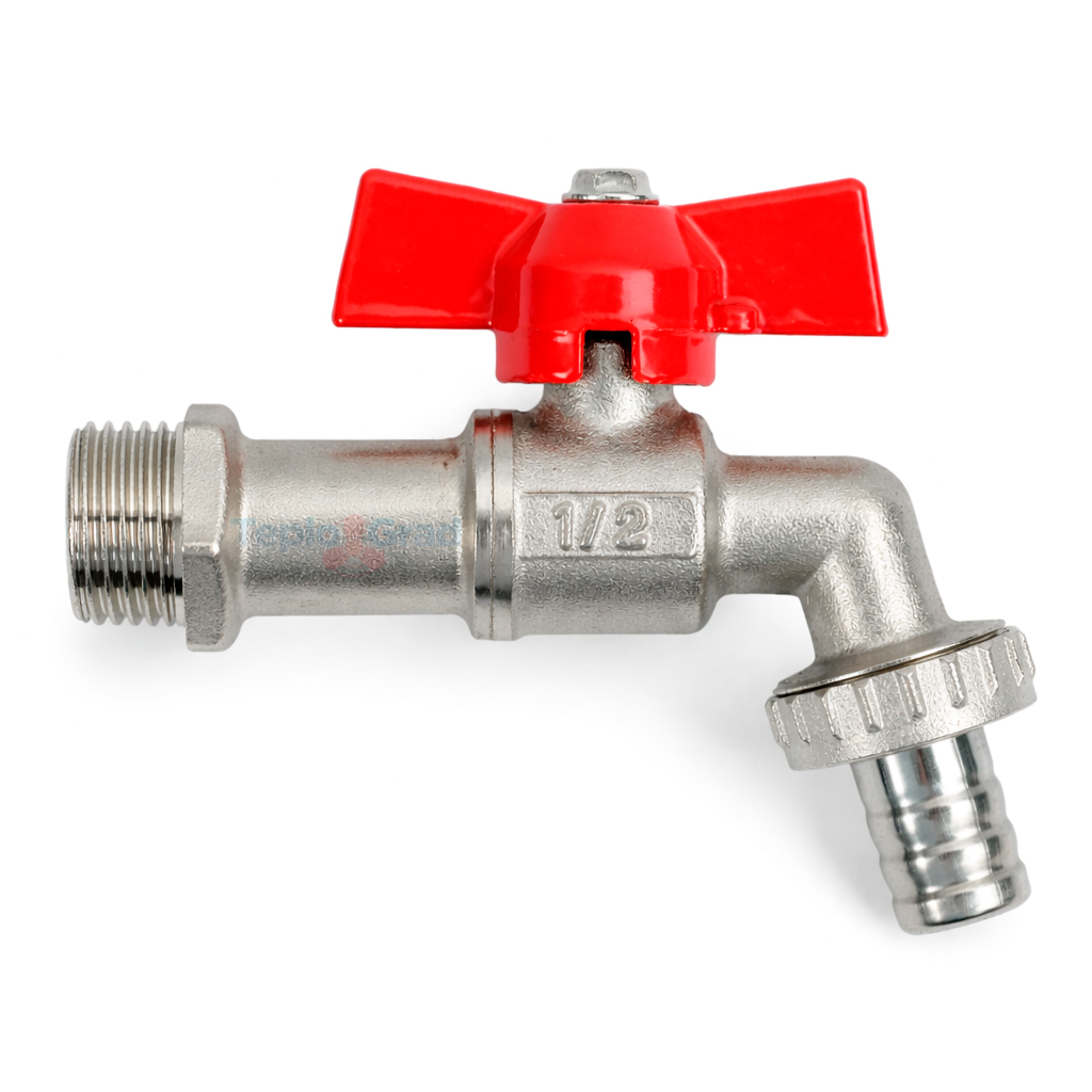 Кран шаровой Valfex 1/2" водоразборный со штуцером