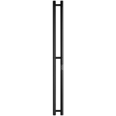 Электрический полотенцесушитель Stout ROCK round 80x1200 черный матовый 2 опоры