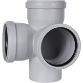 Крестовина двухплоскостная канализационная 110x110x110 Stout бесшумная