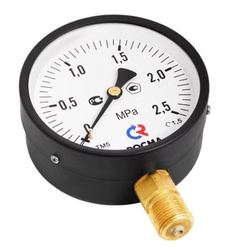 Манометр радиальный Росма ТМ-510Р.00  (0-2,5 МПа), 100 мм, 1/2