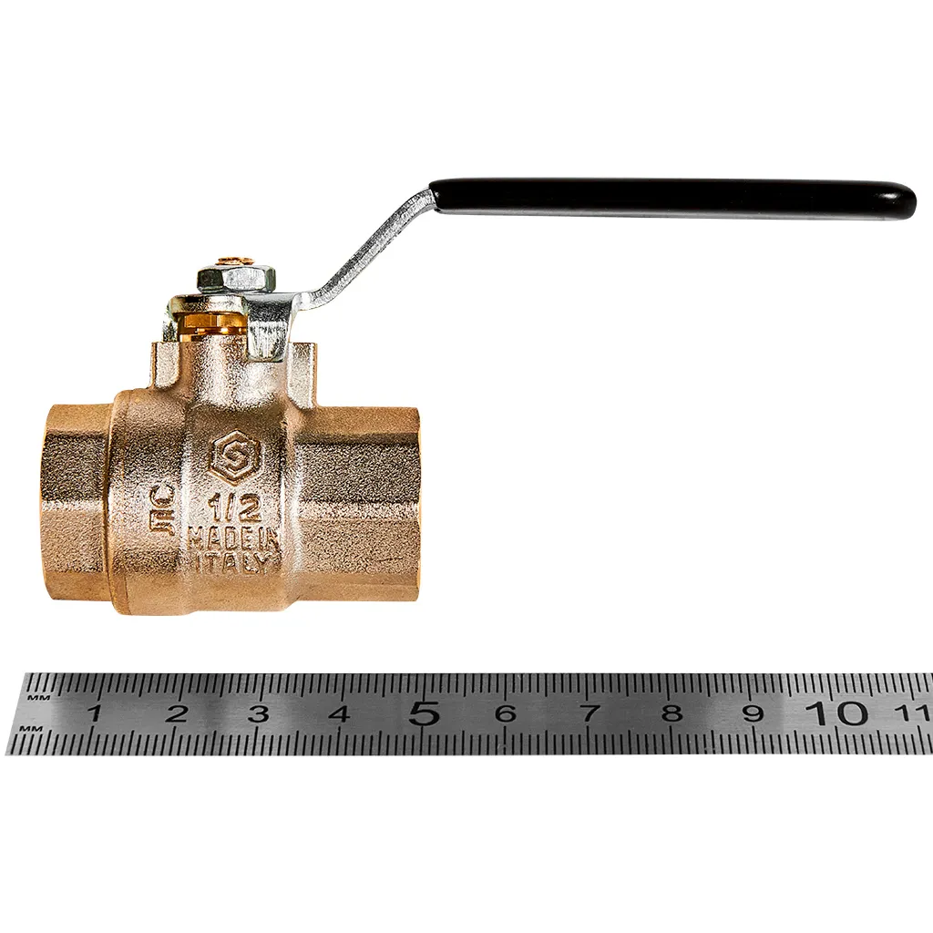 Шаровой кран Stout ВР-ВР 1/2 полнопроходной, ручка рычаг