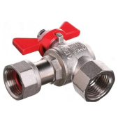 Шаровой кран TIM угловой с накидной гайкой 3/4