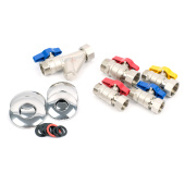 Набор прямых шаровых кранов для газового котла TIM