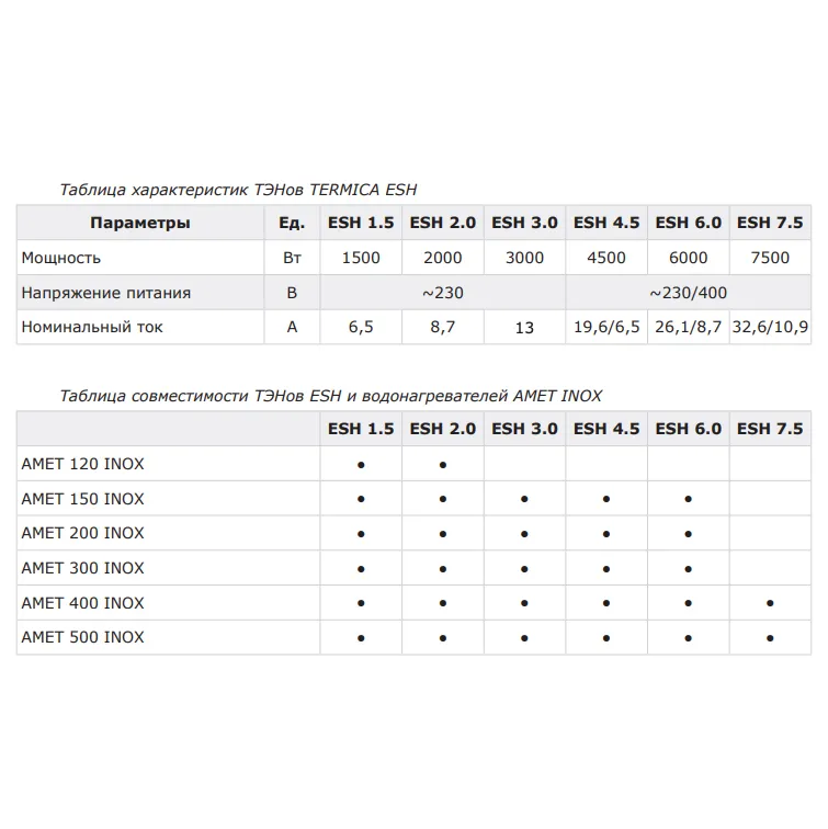 Бойлер косвенного нагрева Termica AMET 120 INOX напольный
