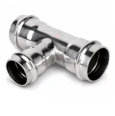 Пресс-тройник трехраструбный 28x22x28 TIM из нержавеющей стали