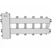 Балансировочный коллектор Gidruss BMSS-150-5DU (до 150 кВт, подкл. котла G 1 1/2, 2+2 контура G 1, нерж. сталь)