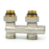 Узел нижнего подключения перекрестный Zeissler 3/4x1/2 с запорными вентилями Узел нижнего подключения перекрестный Zeissler 3/4x1/2 с запорными вентилями