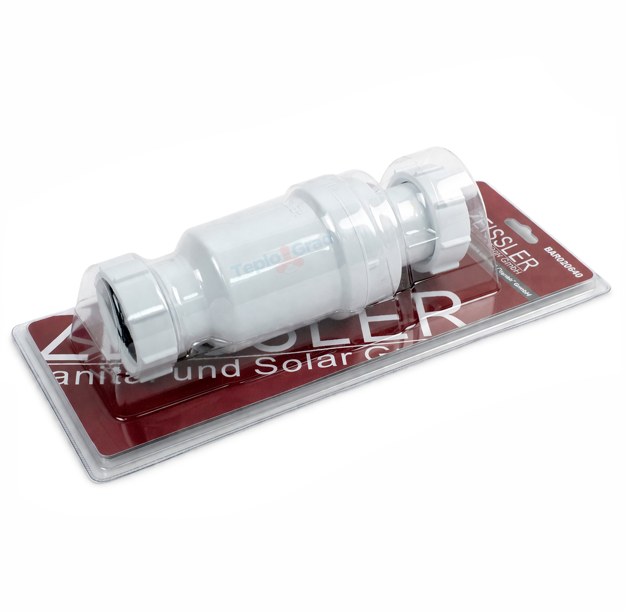 Сифон самозакрывающийся сливной Zeissler 1 1/2" х 40 (сухой клапан)