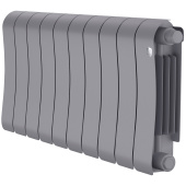 Биметаллический радиатор Royal Thermo Infinity 300 Silver Satin VR80 10 секций с нижним подключением