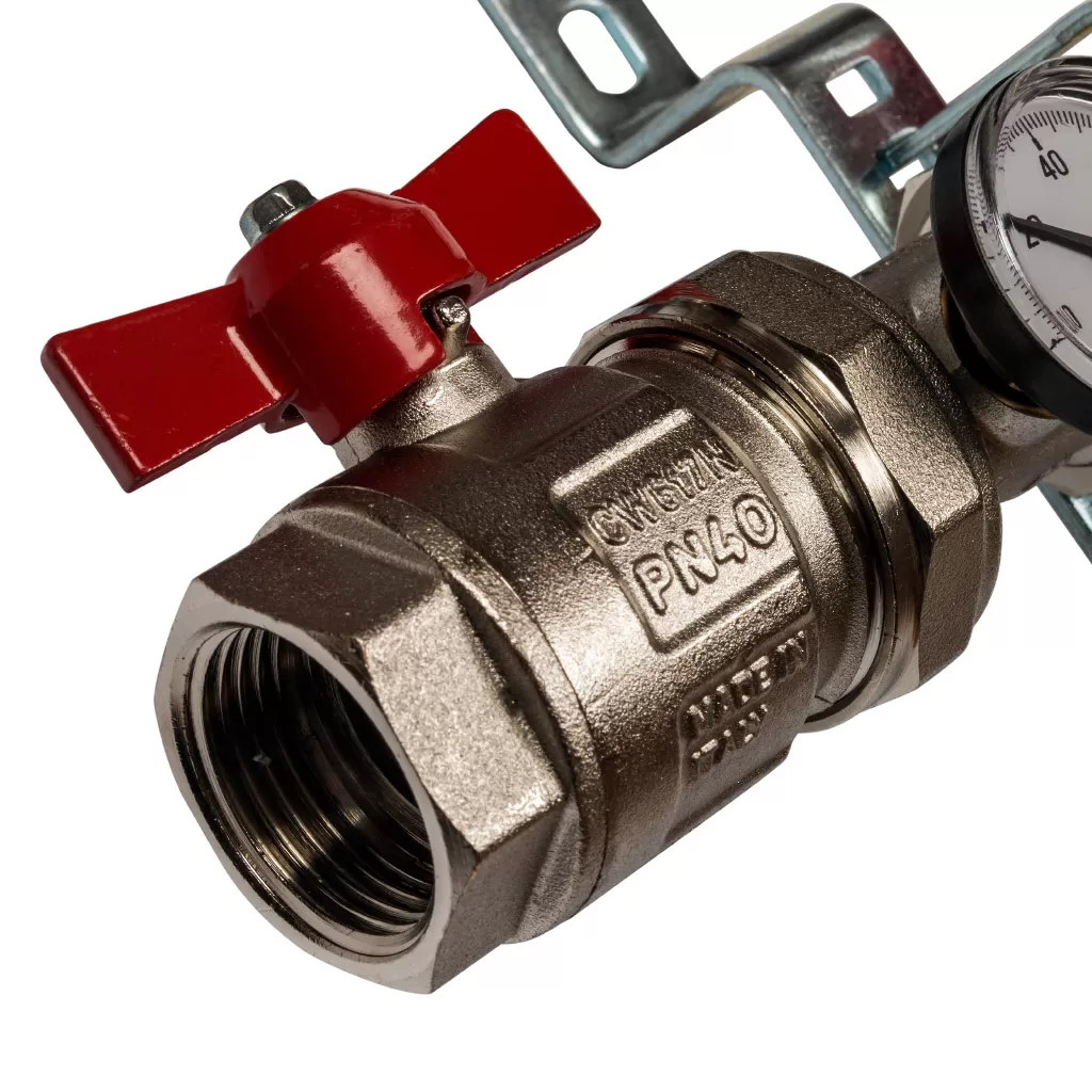 Коллектор из нержавеющей стали Stout в сборе с расходомерами 4 выхода Коллектор из нержавеющей стали Stout в сборе с расходомерами 4 выхода