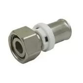 Пресс соединение TIM с накидной гайкой 20x1/2 под плоскую прокладку