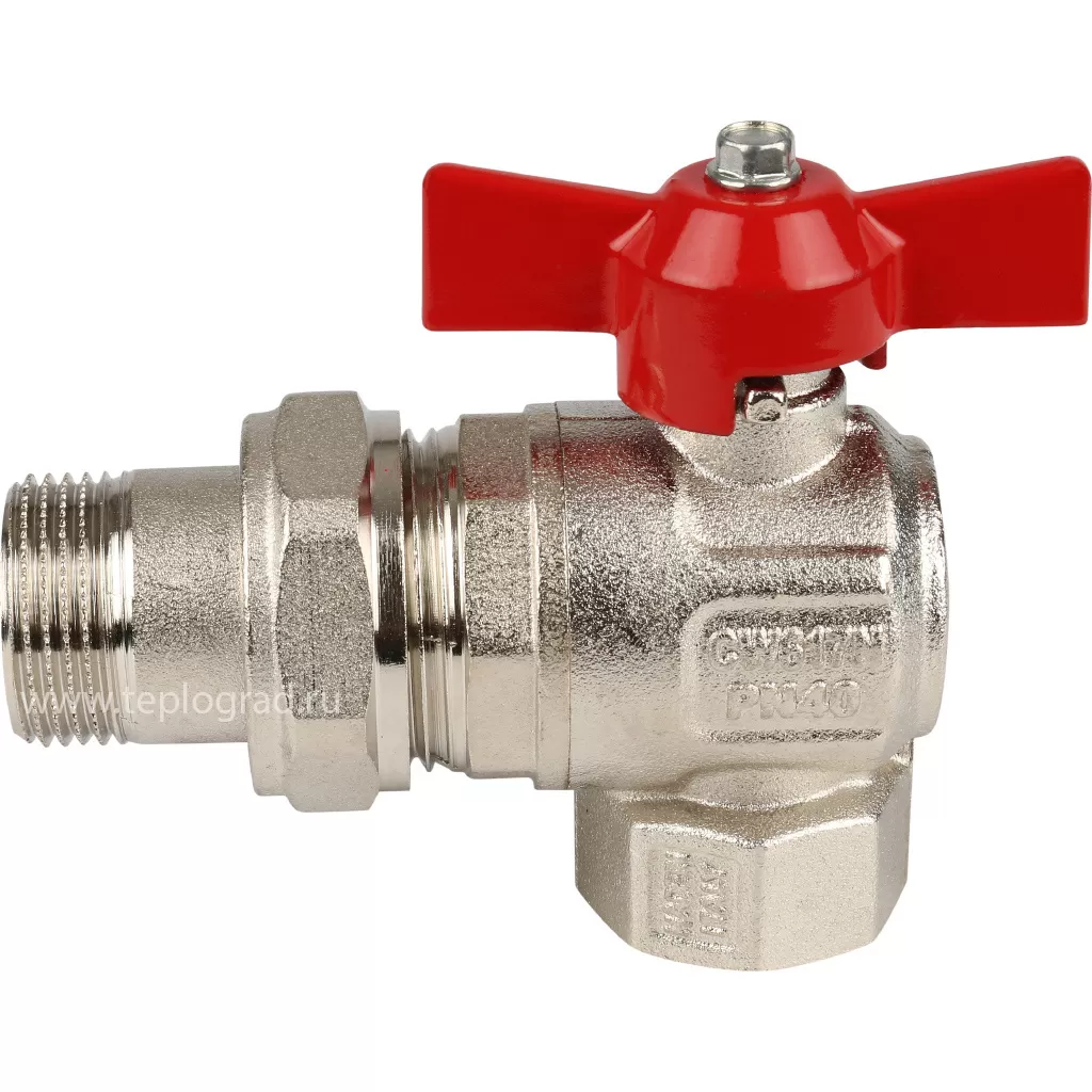 Шаровой кран Itap угловой со сгоном НР-ВР Ideal 298 3/4 Шаровой кран Itap угловой со сгоном НР-ВР Ideal 298 3/4