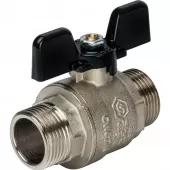Шаровой кран Stout НР-НР 3/4 полнопроходной, ручка бабочка Шаровой кран Stout НР-НР 3/4 полнопроходной, ручка бабочка