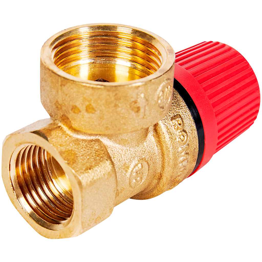 Предохранительный клапан Rommer 2,5 бар 1/2x3/4 для системы отопления