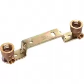 Двойная водорозетка 15x1/2 150 mm Sanha 4476, бронза 149761512