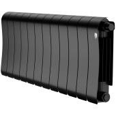 Биметаллический радиатор Royal Thermo Infinity 300 Noir Sable VR80 12 секций с нижним подключением