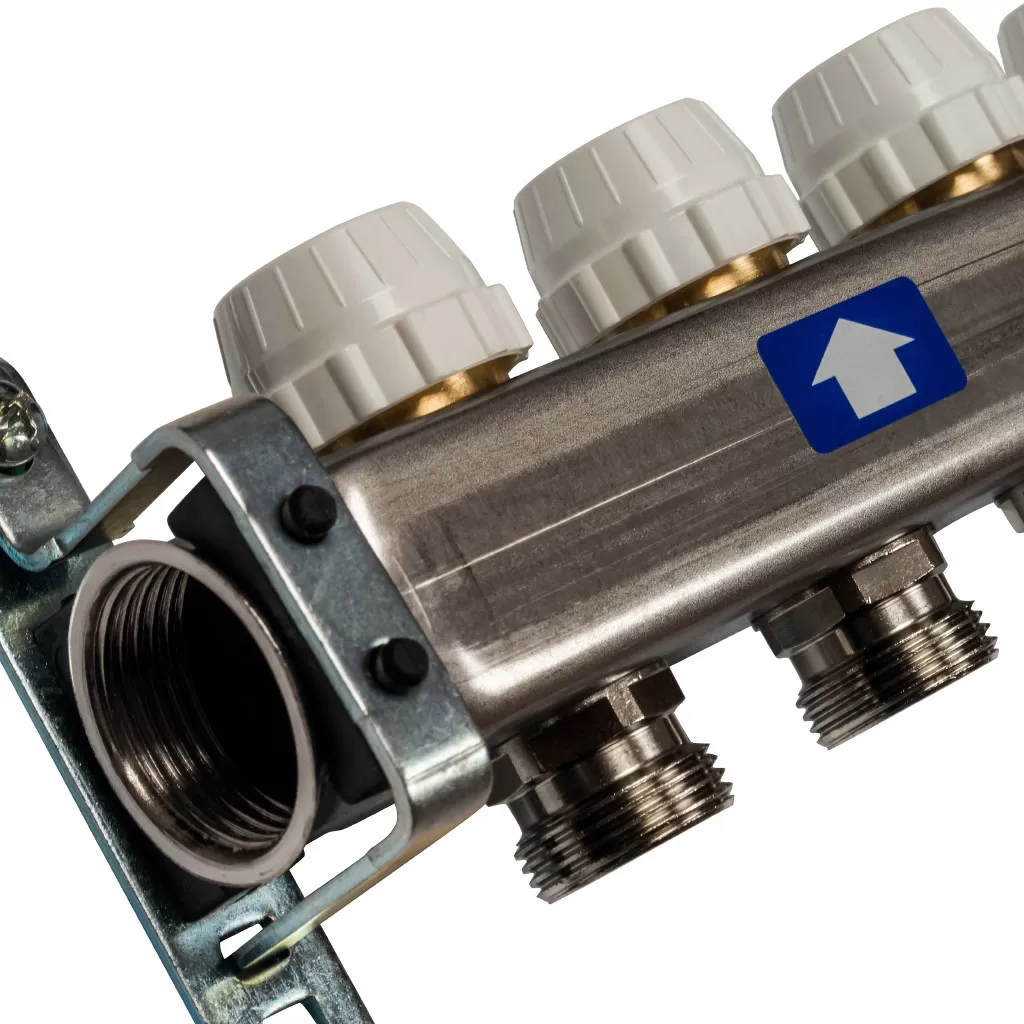 Коллектор Stout на 12 выходов из нержавеющей стали с расходомерами - SMS 0917 000012 Коллектор Stout на 12 выходов из нержавеющей стали с расходомерами - SMS 0917 000012