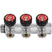 Коллектор регулирующий Rommer 3/4x3/4 на 3 выхода