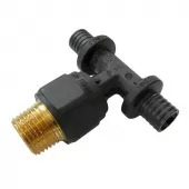 Тройник Varmega Slide-fit с наружной резьбой 16x1/2