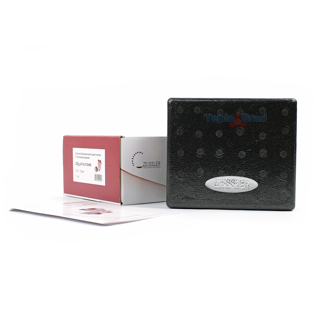 Группа безопасности котла Zeissler 1/2 до 50 кВт с теплоизоляцией