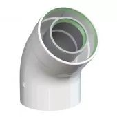 Колено коаксиальный УТДК 60/100 45° Колено коаксиальный УТДК 60/100 45°