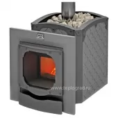 Печь для бани Теплодар Былина-18 Ч Панорама