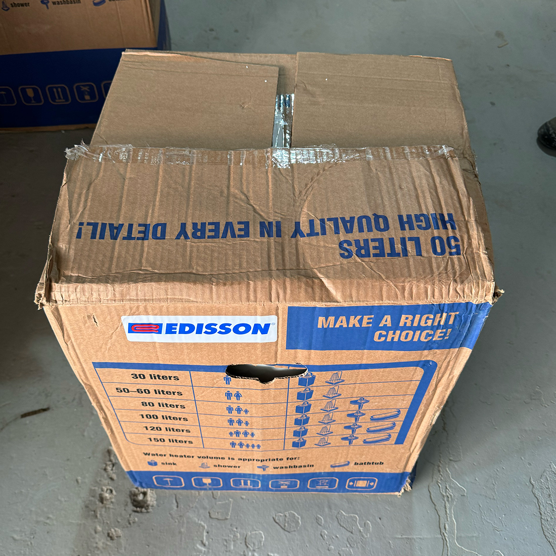 Водонагреватель накопительный EDISSON ER 50 V (уценка)