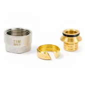 Резьбозажимное соединение TIM 20х2.0 - G 3/4" коллекторное для труб