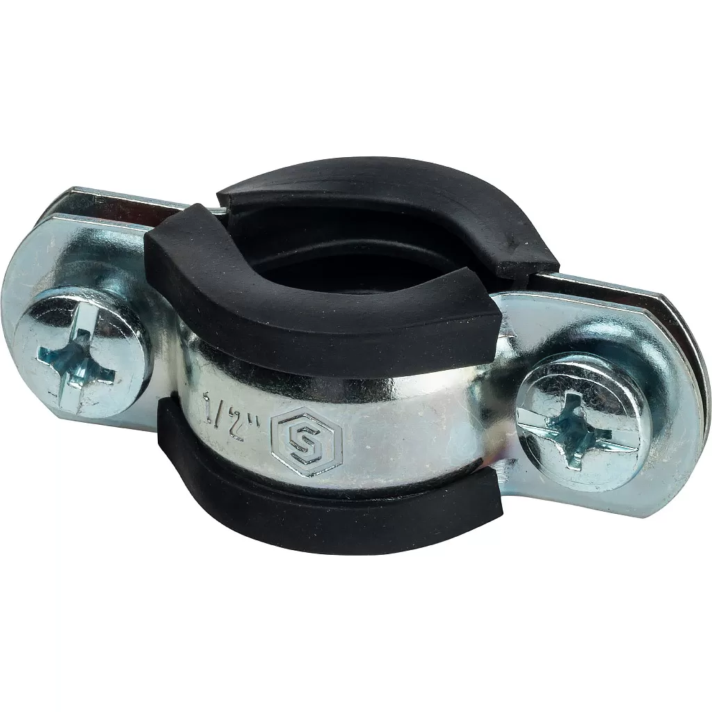 Хомут сантехнический со шпилькой и дюбелем 1/2" (20-24мм)