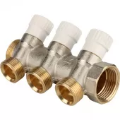 Коллектор Stout с регулировочными клапанами 1, 3 отвода 3/4 Коллектор Stout с регулировочными клапанами 1, 3 отвода 3/4