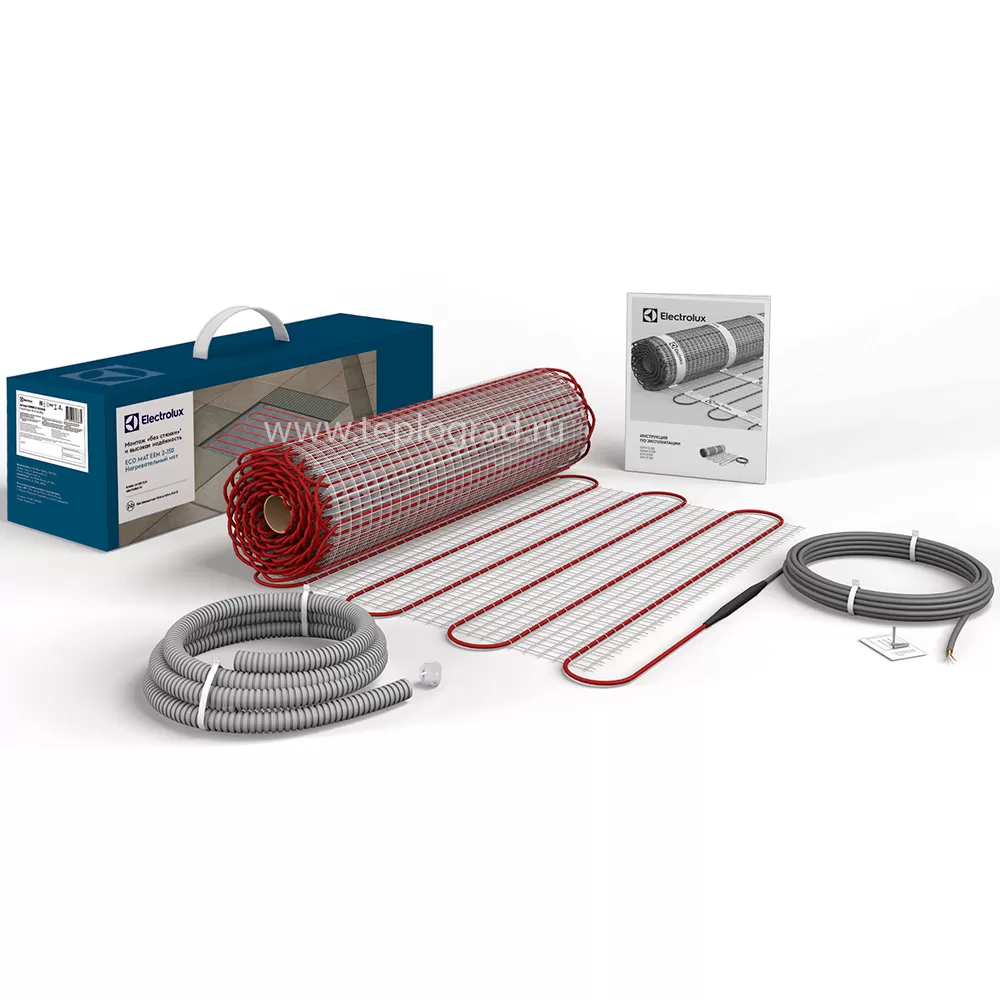 Электрический теплый пол Electrolux Eco Mat 2-150-7, 7м2, 1050Вт Электрический теплый пол Electrolux Eco Mat 2-150-7, 7м2, 1050Вт