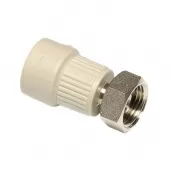 Муфта с накидной гайкой и металлической вставкой Wavin Ekoplastik 25x1 PP-R Муфта с накидной гайкой и металлической вставкой Wavin Ekoplastik 25x1 PP-R