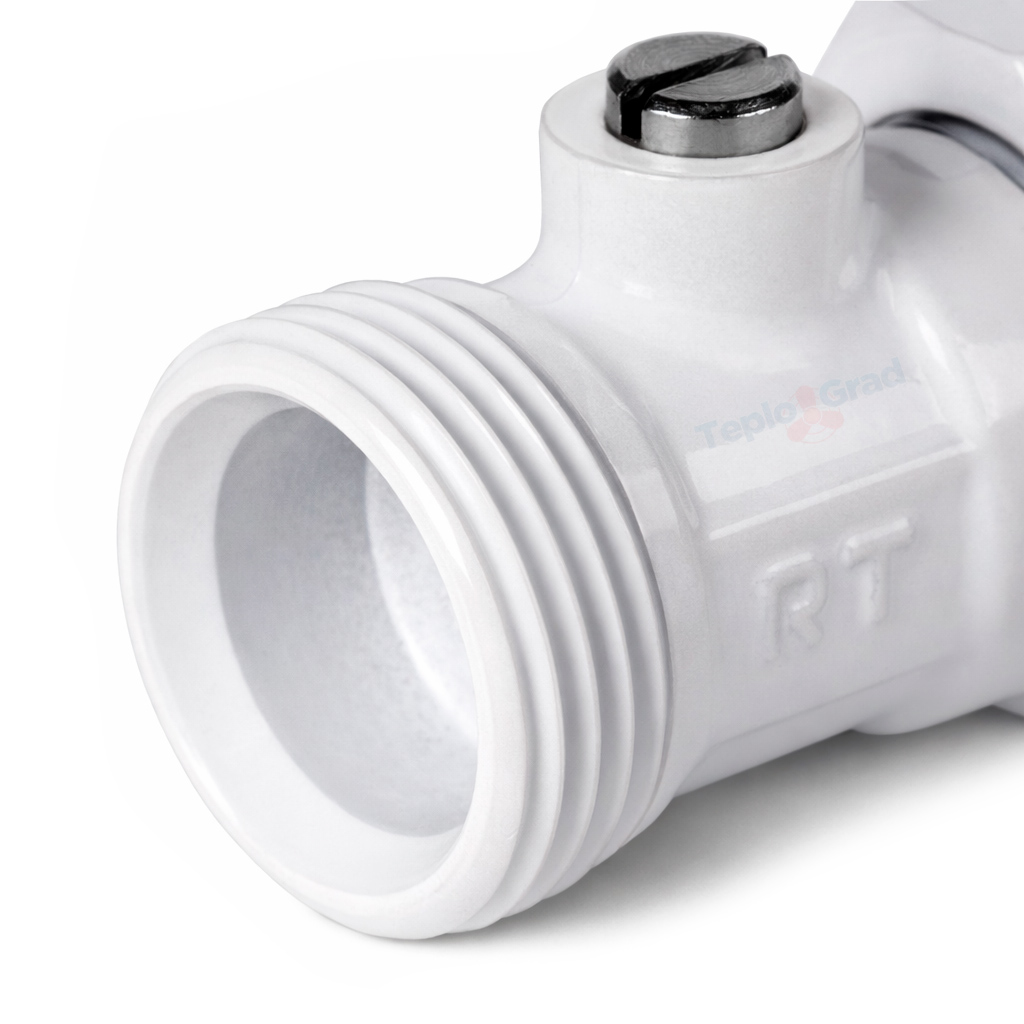 Набор нижнего подключения Royal Thermo прямой белый 3/4 раздельный